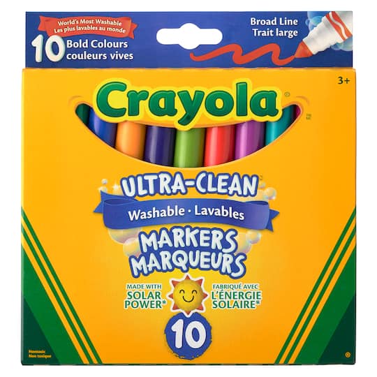 Crayola® Ultra-Clean™ Bold Colors Broad Line Washable Markers
